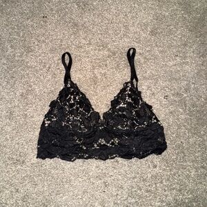 Victoria's Secret Black Lace Triangle Bralette